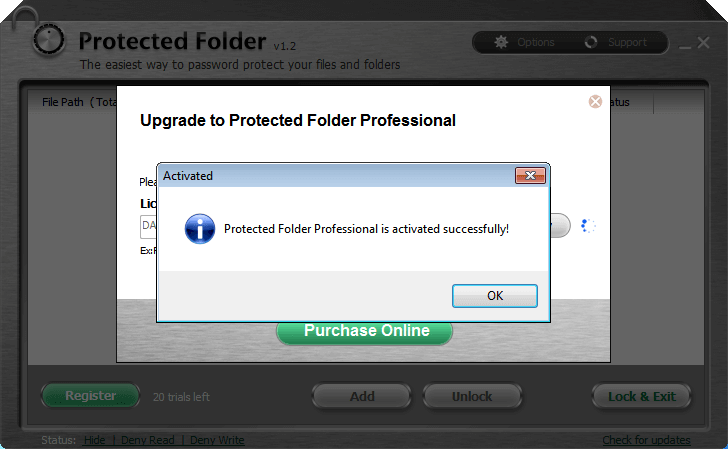 Protected Folder V1.2 Serial Key 2017